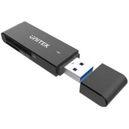 Cititor carduri Unitek Y-9327A, USB 3.2 Gen 1, Negru