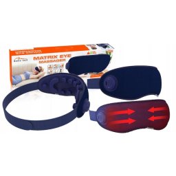 Aparat de masaj pentru ochi, Media Tech MATRIX EYE MASSAGER, usor, cu functie de compresie calda, 622 x 85 x 40 mm