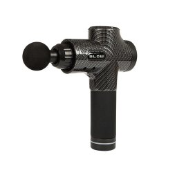 Pistol de masaj 44 340#, aparat de masaj Blow Wave 4000, cutie cu 10 varfuri, Negru