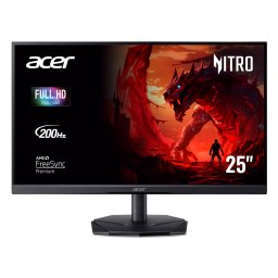 Monitor Gaming Acer Nitro KG1, VA, 25 inch, Full HD (1920 x 1080), HDMI, DisplayPort, AMD FreeSync Premium, HDR10, 200Hz, 0.5ms, Negru
