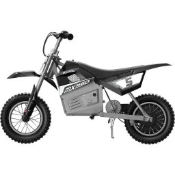 Motocicleta electrica pentru copii Razor MX350, neagra, 24V, viteza maxima 14 mph, capacitate 140 lbs