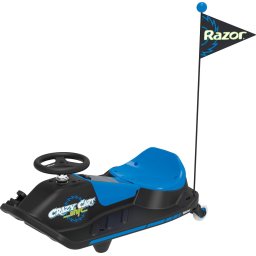 Kart electric Razor Crazy Cart Shift Blue Lithium, 90W, 13km/h, autonomie 40min, baterie 10,8 V, 5 Ah,, Albastru