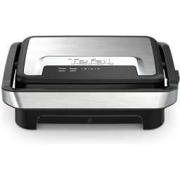 Gratar electric multifunctional Tefal Inicio Compact Grill GC270D10, 1000W, suprafata antiaderenta, depozitare verticala, depozitare cablu, tavita detasabila, negru