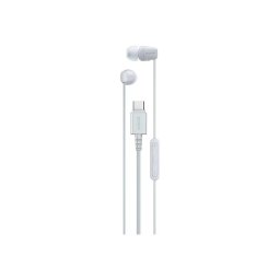Casti In-Ear Sony IER‑EX15CW, cu fir, USB‑C, Microfon, Alb