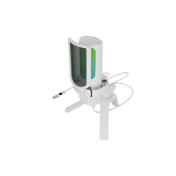 Microfon Genesis Radium 250, tip condensator, USB-C, trepied, lungime cablu 2 m, Alb