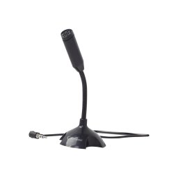 Microfon de birou Gembird MIC-D-02, omnidirectional, Jack 3.5 mm, Negru