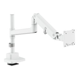 Suport de birou Digitus DA-90476, pentru monitor, diagonala maxima 57", greutate maxima suportata 27 kg, Alb