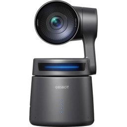 Camera profesionala Obsbot Tail Air, pentru streaming, 4K PTZ, HDMI pana la 4K30 si 1080p60, NDI, Control AI, Negru