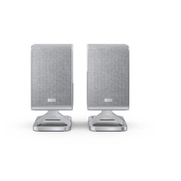 Boxe surround wireless Sharp HT-SPS52021, 200W, design elegant, montaj versatil, Argintiu