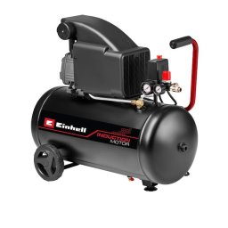 Compresor aer cu ulei Einhell TC-AC 270/50/10, 1800 W, max. 10 bar, rezervor 50 litri, lubrifiat cu ulei, manometru pentru presiunea de lucru si presiunea cazanului, capacitate aspiratie 270 l/min, regulator presiune