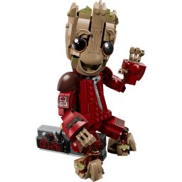 Jucarie LEGO® Marvel - Groot in uniforma Ravager 76341, 604 piese, 10+ ani