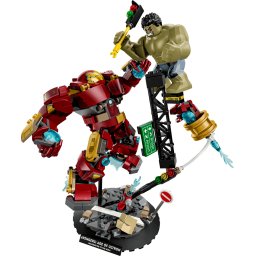 Jucarie LEGO® Marvel - Batalie memorabila: Hulkbuster vs Hulk 76343, 413 piese, 9+ ani