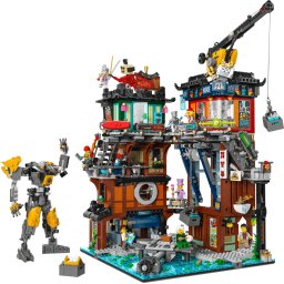 Jucarie LEGO® Ninjago - Ateliere in orasul NINJAGO® 71837, 3244 piese, 14+ ani