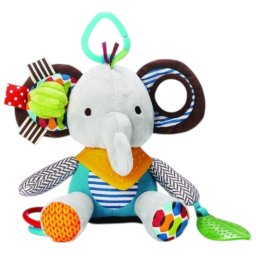Jucarie senzoriala cu elemente zornaitoare si dentitie Elefantel, 6 luni+