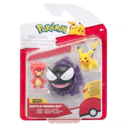 Pokémon: set de 3 figurine - Magby, Pikachu, Gastly