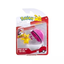 Pokémon: Clip 'N Go set de figurine - Pikachu Love Ball