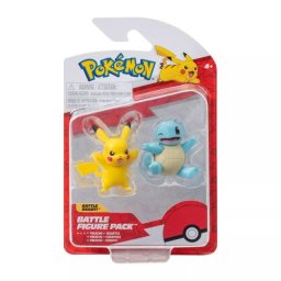 Pokémon: set de cu 2 figurine - Squirtle, Pikachu