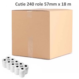 Rola casa marcat termica 57mm x 18m, cutie 240 buc.