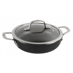 Patelnia BALLARINI Alba głęboka z 2 uchwytami tytanowa 24 cm ALBG3ED.24D