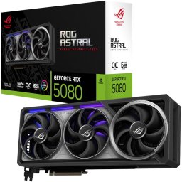 Placa video ROG Astral GeForce RTX 5080 OC Edition 16GB GDDR7 256-bit DLSS 4.0