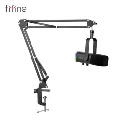 Microfon Microfon dinamic de studio Fifine AM8T USB/XLR RGB cu stativ PnP