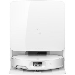 Aspirator robot 25.000 Pa, statie automata golire praf, spalare mop 100°C si uscare 55°C, respalare si recuratare inteligenta, design ultra-subtire cu LDS retractabil, recunoastere AI obstacole, pet friendly, alb