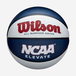 Minge de baschet mărimea 7 - WILSON NCAA Elevate albastru, alb și roșu