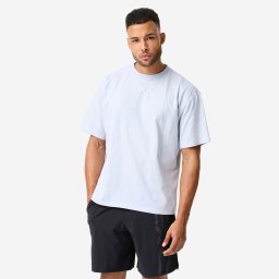 Tricou larg pentru bodybuilding Albastru Bărbați