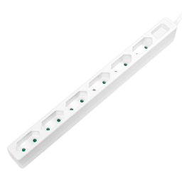PRELUNGITOR LOGILINK, Euro skt x 6, cablu 3G 1.0mm2, 230 V/7.5 A, 50 Hz, max. 1700 W, IP20, 1.5m, alb, LPS231 (timbru verde 0.8 lei)