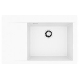 ALVEUS 1149498 - Chiuvetă de bucătărie din granit PURE, 79 x 51,5 cm, albă