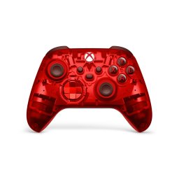 Controller Wireless Microsoft Xbox Series X S Pulse Cipher Special Edition, Rosu Transparent, Bluetooth, USB-C, Jack 3.5mm, PC Xbox