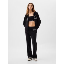 Pantaloni sport pentru femei GAP - negru