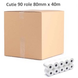 Rola hartie termica 80mm x 40m, 90 buc./cutie