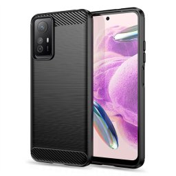 Husa Husa pentru Xiaomi Redmi Note 12S - Techsuit Carbon Silicone - Black