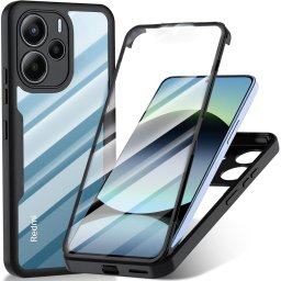 Husa Husa pentru Xiaomi Redmi Note 14 4G (164,84 x 78,15 x 8,16mm) + Folie - Techsuit ColorVerse 360 Series - Black
