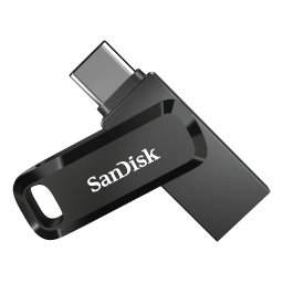 SanDisk Ultra Dual Drive Go memorii flash USB 256 Giga Bites USB Type-A / USB Type-C 3.2 Gen 1 (3.1 Gen 1) Negru