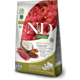 N&D Dog Grain Free Quinoa Skin & Coat Duck Medium & Maxi - pentru probleme de piele și blană - 7 kg
