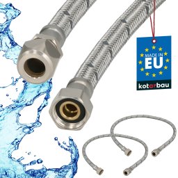 Racord flexibil pentru sisteme de sertizare 3/8" 70 cm set 2 buc.