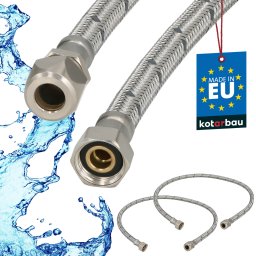 Racord flexibil pentru sisteme de sertizare 3/8" 80 cm set 2 buc.