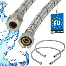 Racord flexibil pentru sisteme de sertizare 3/8" 90 cm set 2 buc.