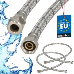 Racord flexibil pentru sisteme de sertizare 3/8" 100 cm set 2 buc.
