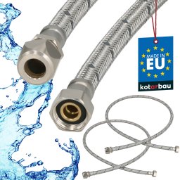 Racord flexibil pentru sisteme de sertizare 3/8" 120 cm set 2 buc.