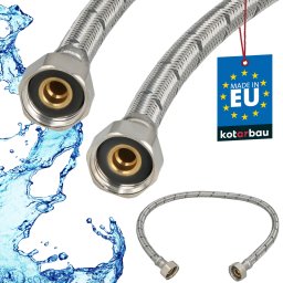 Racord flexibil pentru baterie 1/2″ împletit inox 60 cm