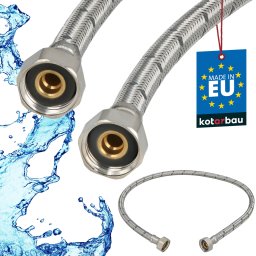 Racord flexibil pentru baterie 1/2″ împletit inox 90 cm