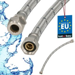 Racord flexibil pentru sisteme de presare 3/8″ împletit inox 40 cm