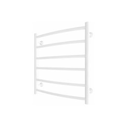 Radiator de baie tip scară INOX CLASSIC, 122 W, 230 V, 57 x 53 cm, inox/alb