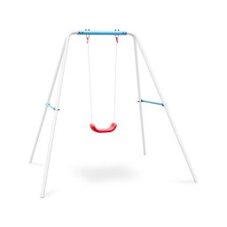 KLARFIT Miri, albastru, leagăn de grădină pentru copii, cadru din oțel (SW1-Swing-1-BL)