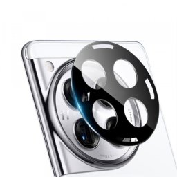 Folie de protectie Camera Spate Techsuit pentru OnePlus 12, Sticla Securizata, Neagra