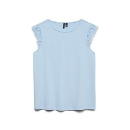 VERO MODA Top Vmemily Sl Gathering 10305210 14-4115 TCX cashmere blue