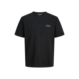 JACK & JONES T-Shirt Jjcollege Logo Ss Crew Neck 12288105 C-N10 black